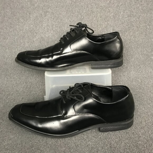 Kenneth Cole Reaction Black Lace Up Moc Toe Settle Oxfords Dress Shoes Mens 11 - Picture 2 of 6